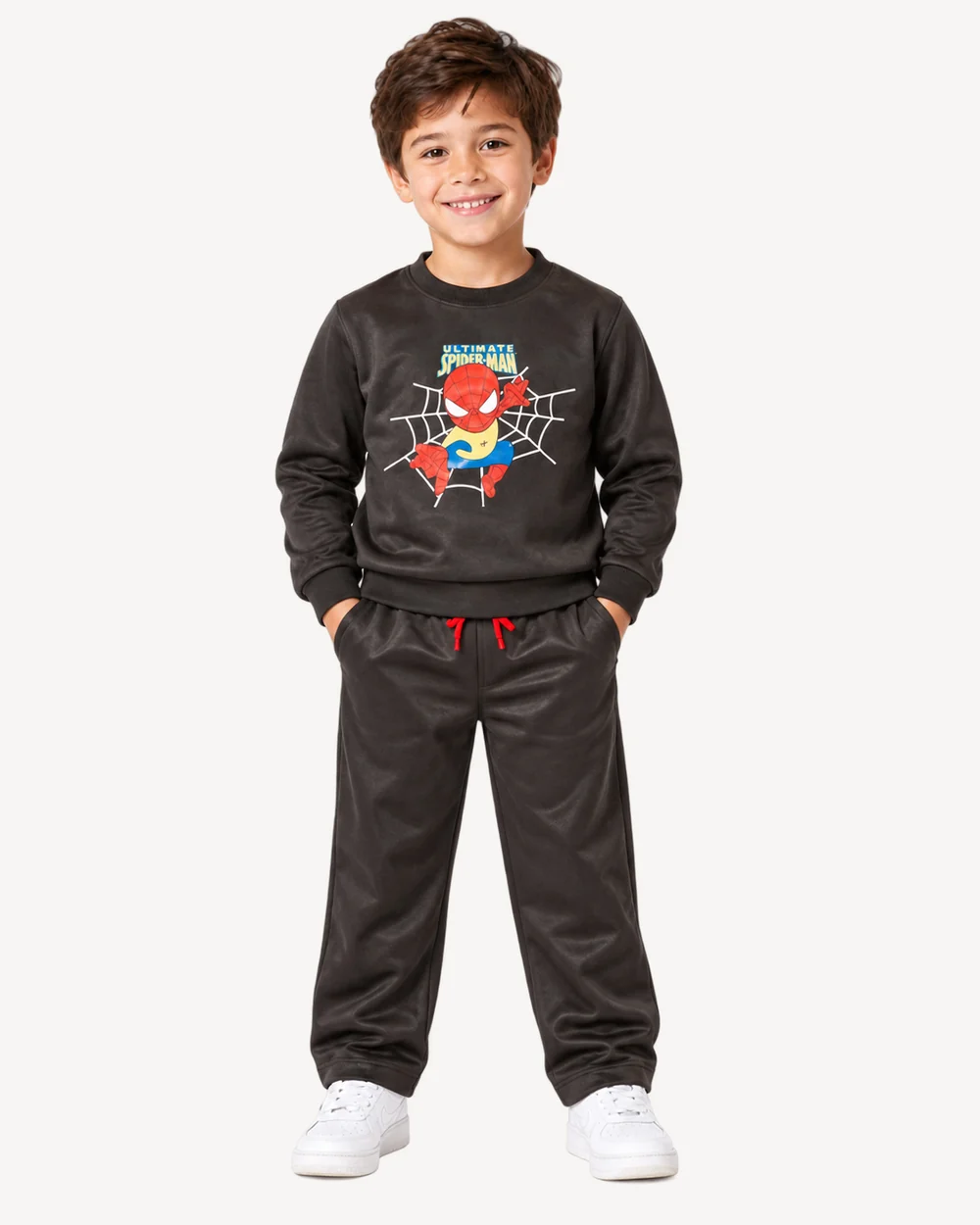 SPIDER-MAN TRACKSUIT | OLIVE MICRO-FLEECE