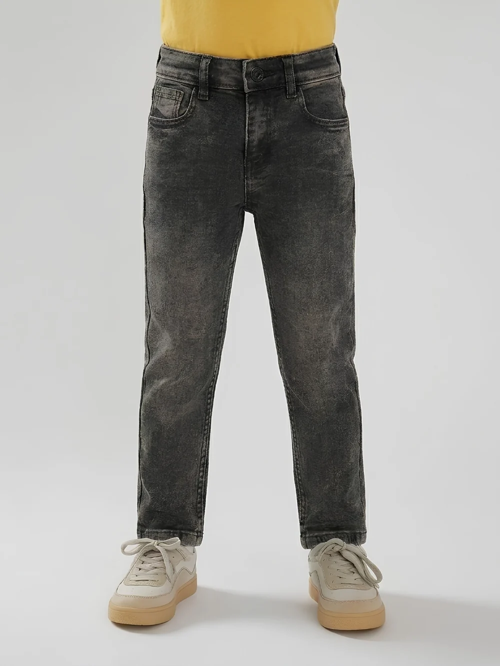 GREY RANDOM JEANS | ACID WASH