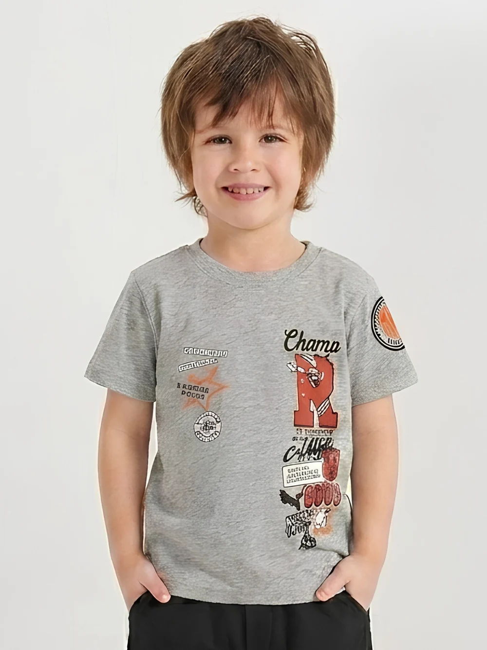 CHAMPS T-SHIRT | GREY
