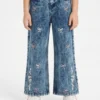 TIEKNOT EMBROIDED PANT | BLUE