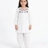 WHITE CORDUROY FLORAL EMBROIDED | TULIP SUITE