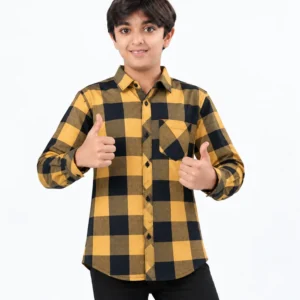 Boys Yellow Plaid | Shirt