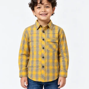 Boys Yellow Check | Shirt