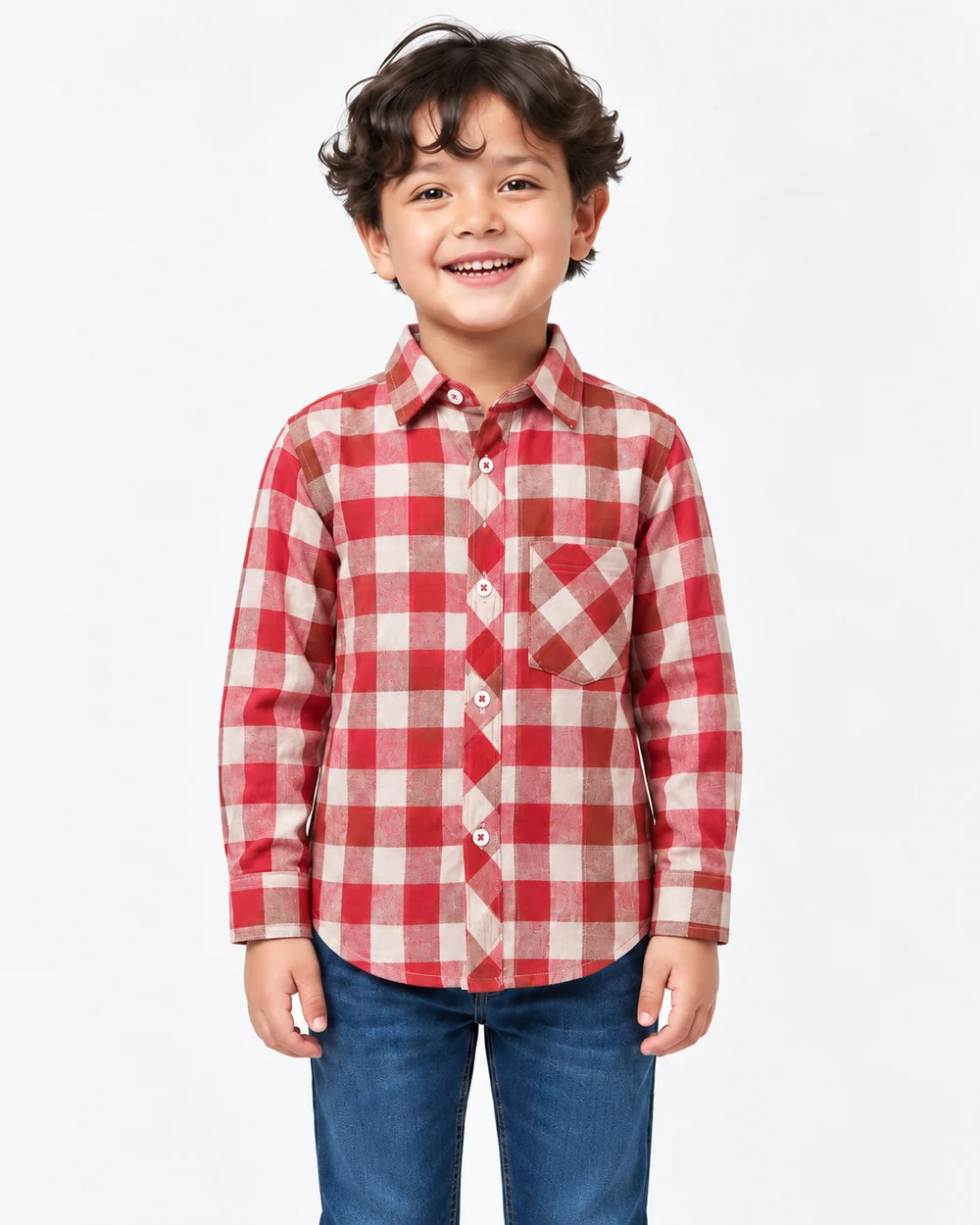 Boys Red Check |Shirt