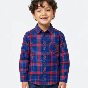 Boys Check Blue Winter | Shirt