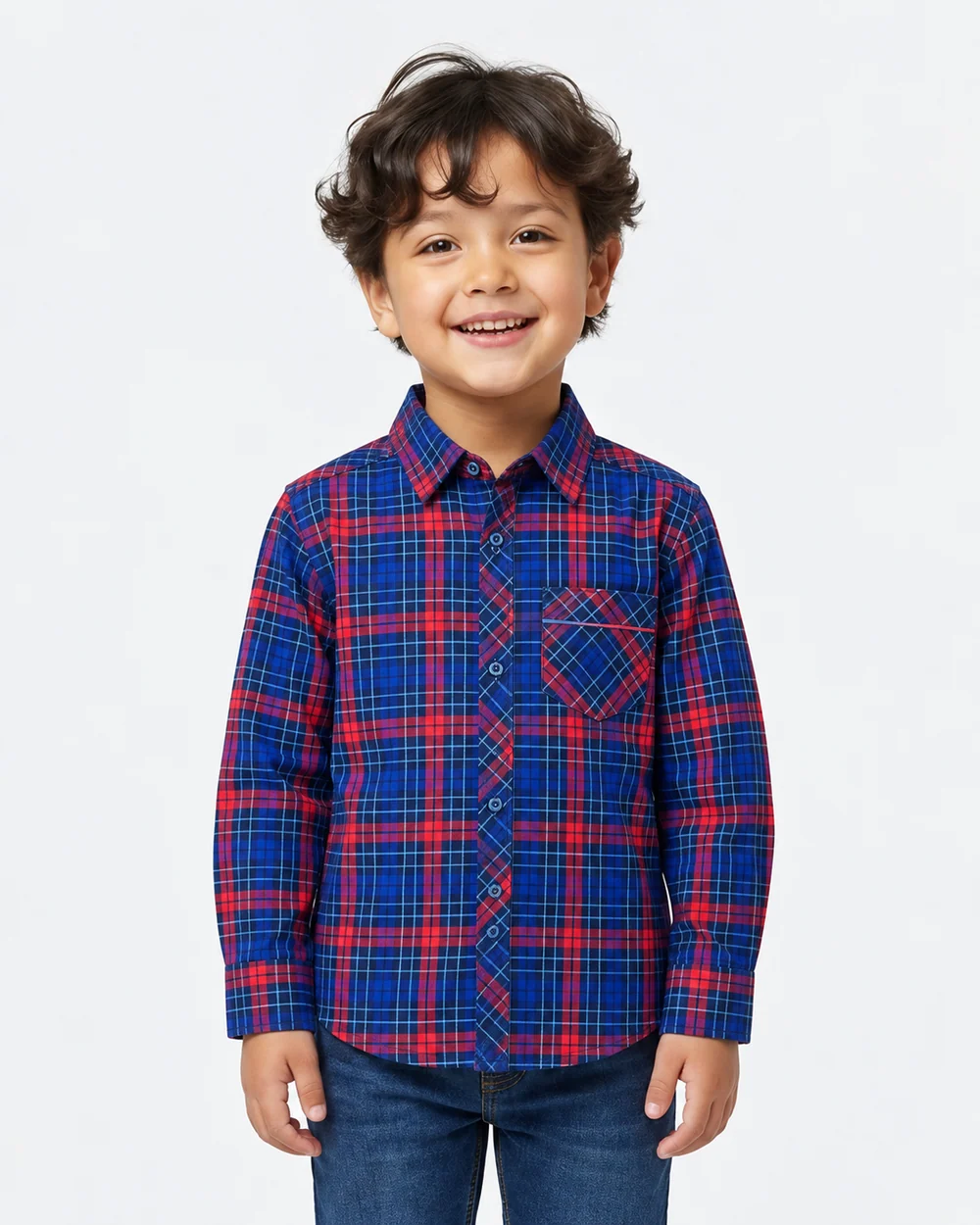 Boys Check Blue Winter | Shirt